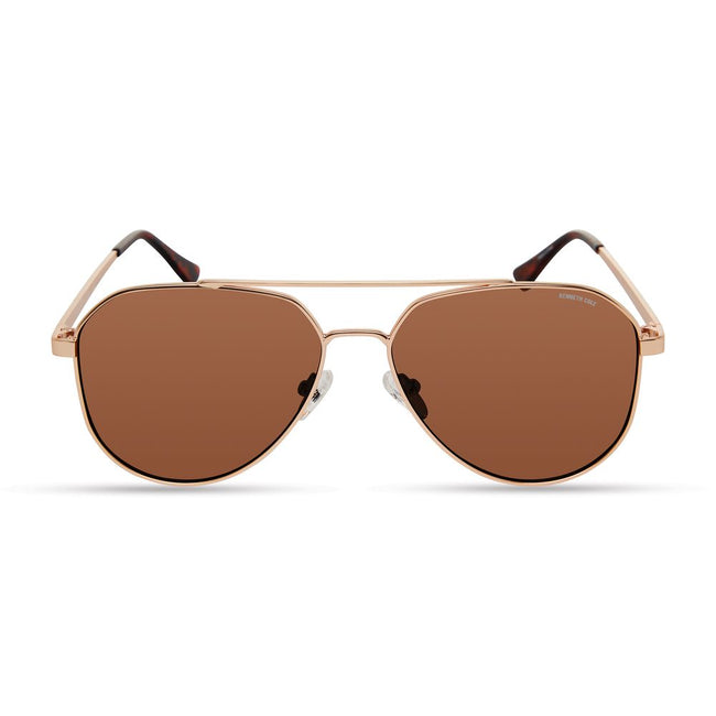 Kenneth Cole Lunette métal doré, verres bruns, protection UV - Kenneth Cole | Hollys Men