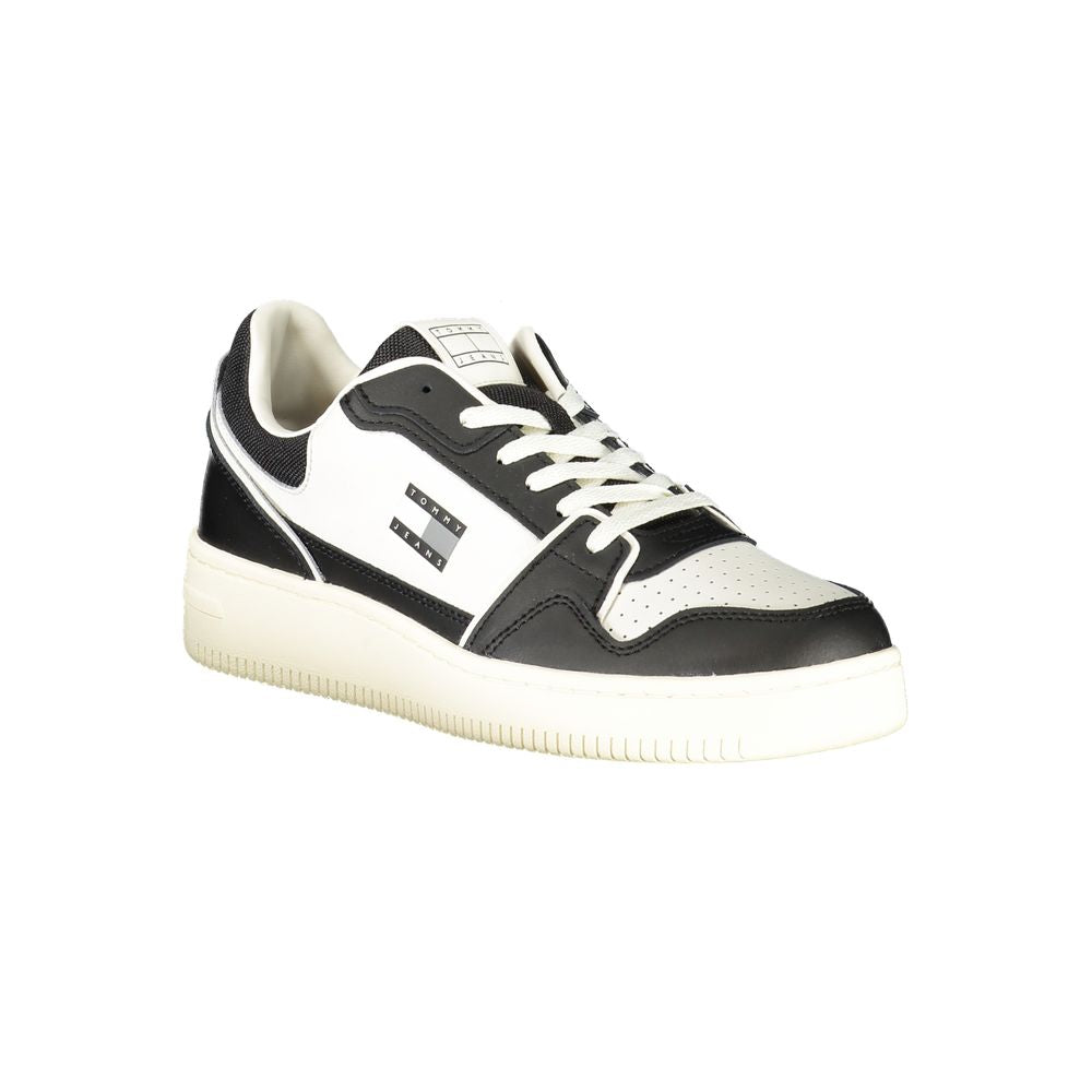 Tommy Hilfiger Baskets Cuir Noir, Design Contrasté Premium