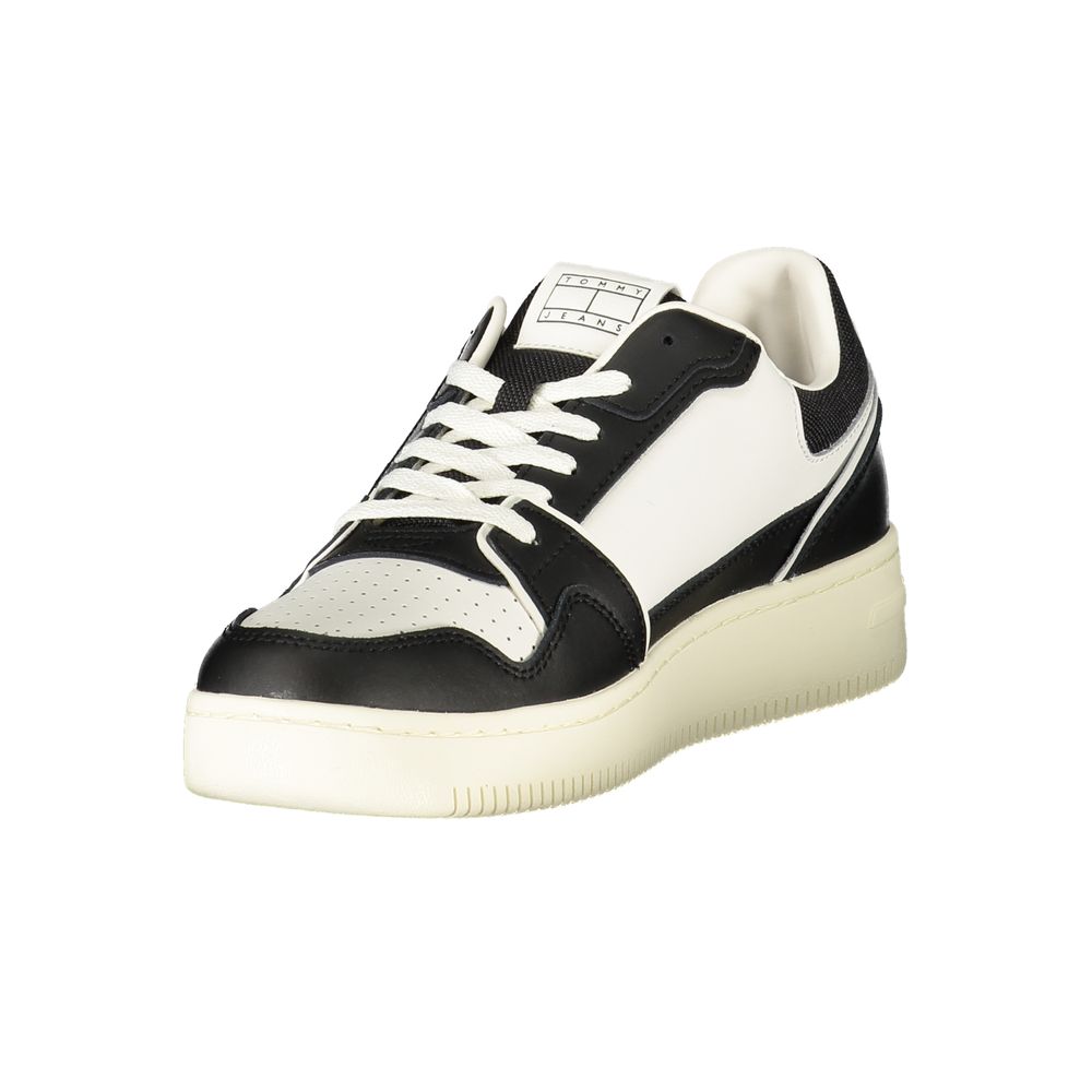 Tommy Hilfiger Baskets Cuir Noir, Design Contrasté Premium