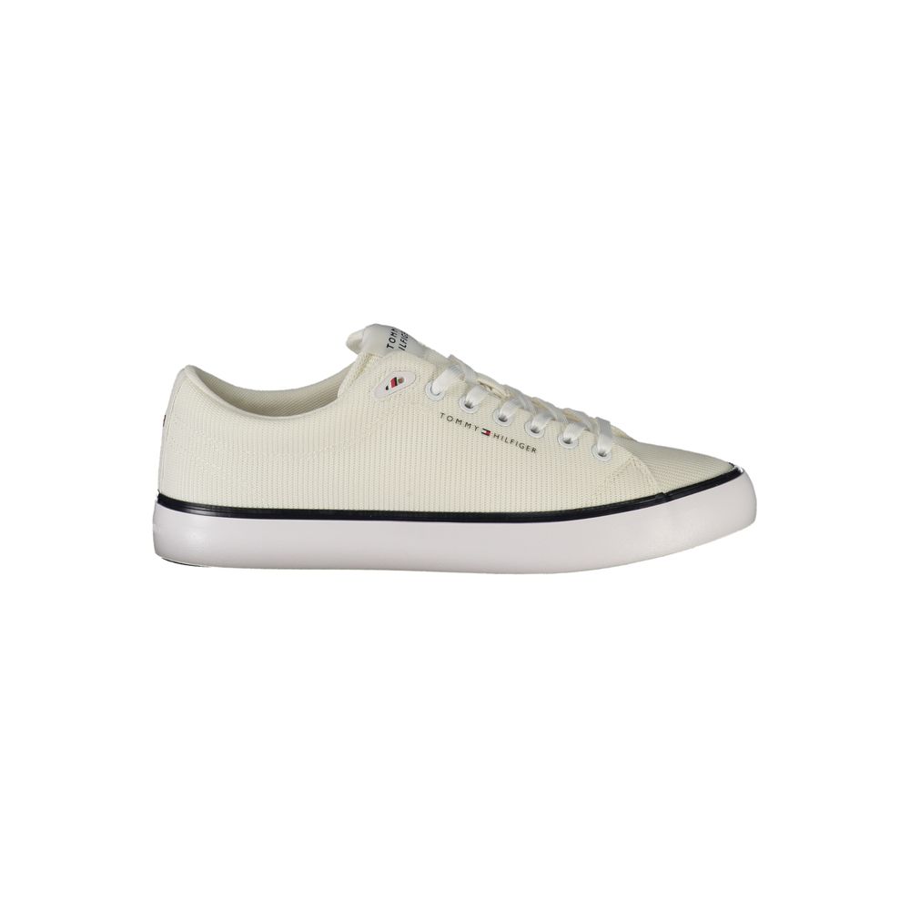 Tommy Hilfiger Baskets Blanches, Polyester, Logo Signature