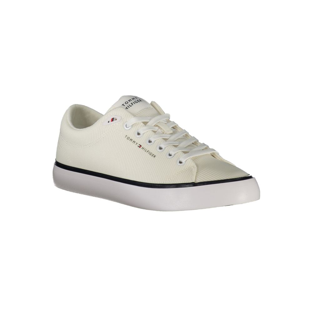 Tommy Hilfiger Baskets Blanches, Polyester, Logo Signature