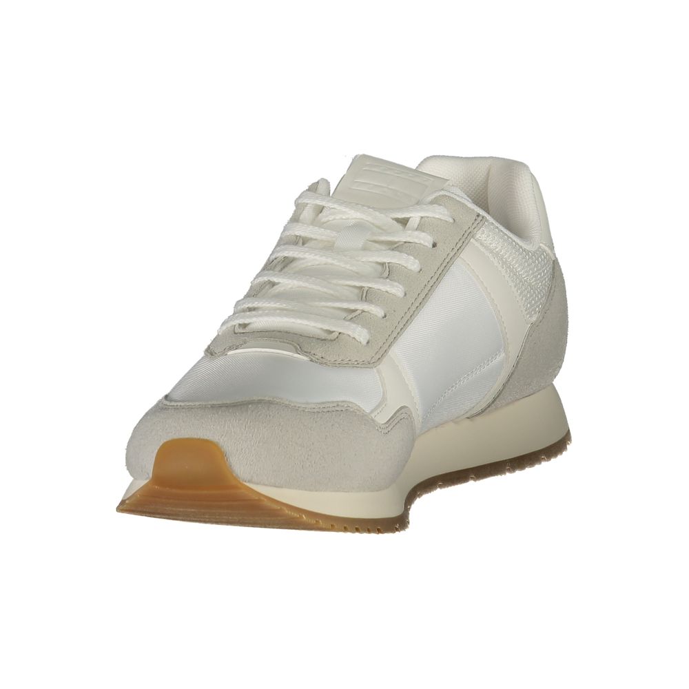 Tommy Hilfiger Baskets Blanches Polyester, Design Lacets Urbain