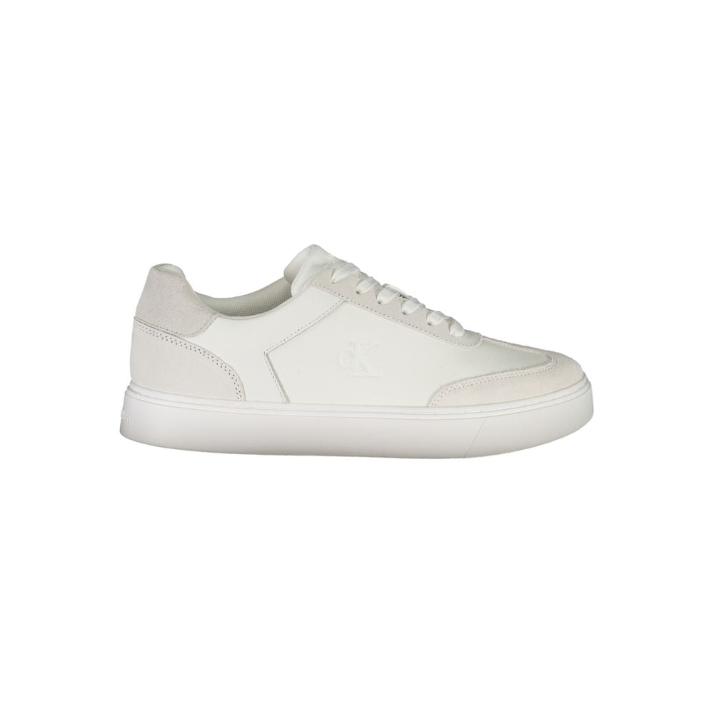 Calvin Klein Baskets Cuir Blanc, Design Contemporain, Confort Premium