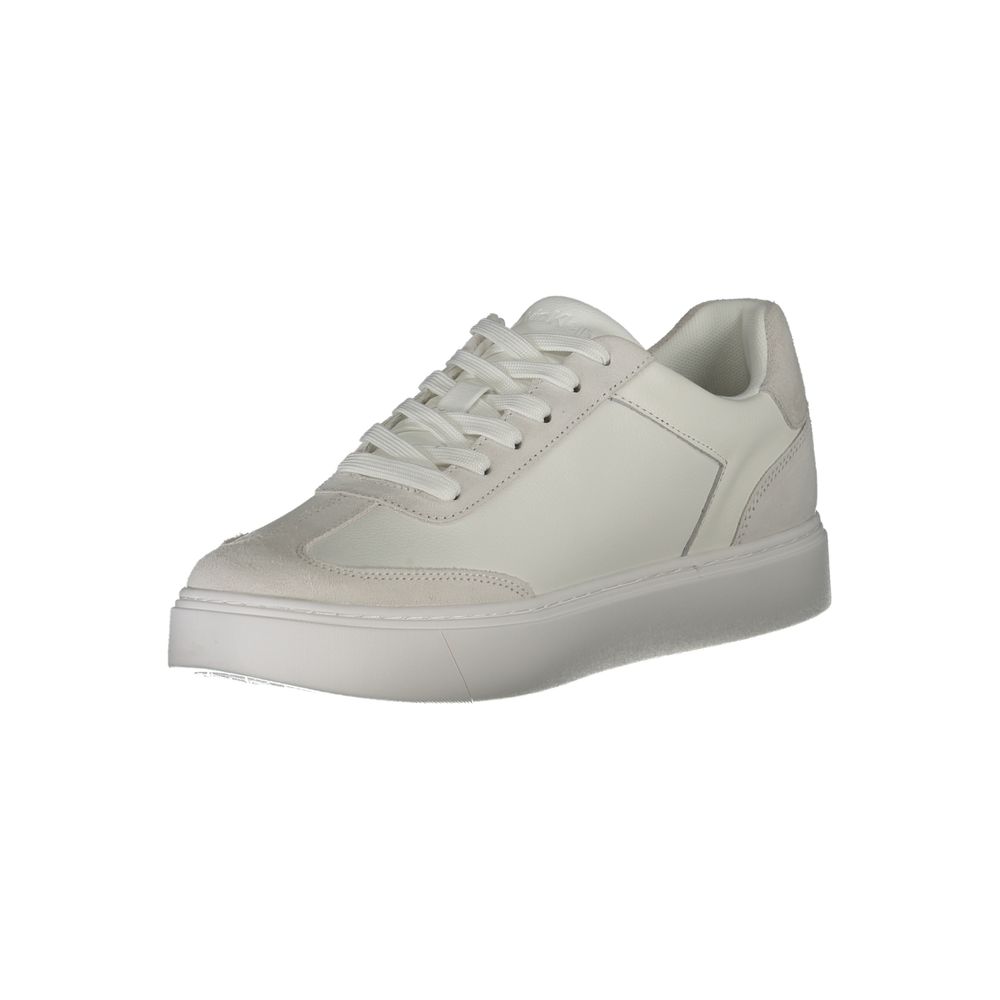 Calvin Klein Baskets Cuir Blanc, Design Contemporain, Confort Premium