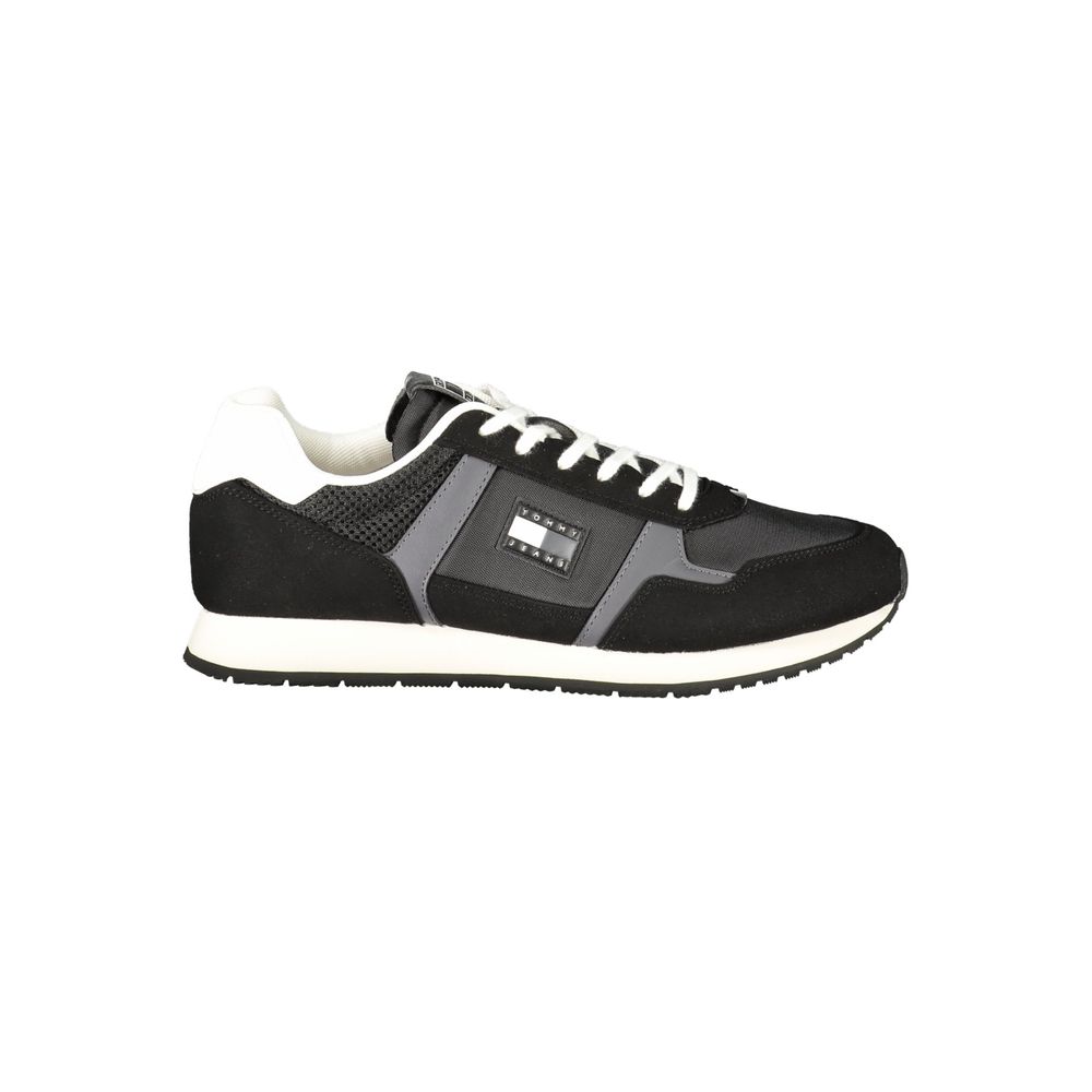 Tommy Hilfiger Baskets Homme Noires, Polyester, Logo Contrastant