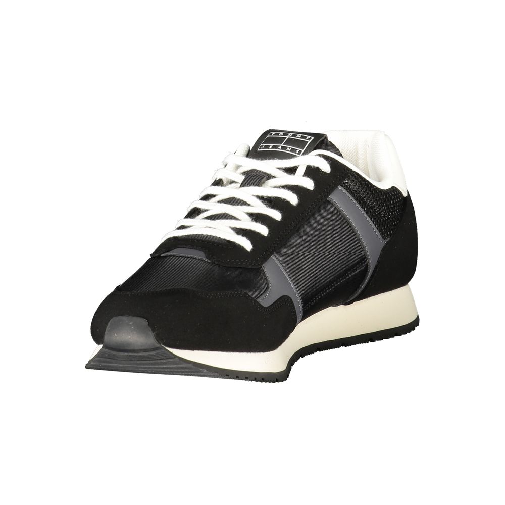 Tommy Hilfiger Baskets Homme Noires, Polyester, Logo Contrastant