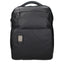 Piquadro Sac à dos cuir noir, compartiment PC, bretelles ajustables