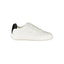 Calvin Klein Baskets Cuir Blanc, Détails Noirs, Confort Premium