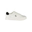 Calvin Klein Baskets cuir blanc, accents noirs, semelle amovible