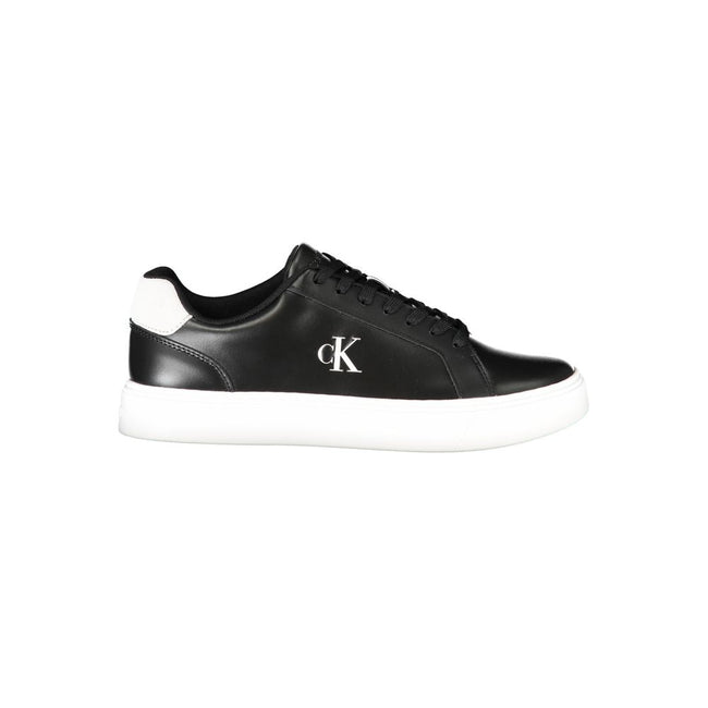 Calvin Klein Baskets cuir noir, détails contrastés, logo premium - Calvin Klein | Hollys Men