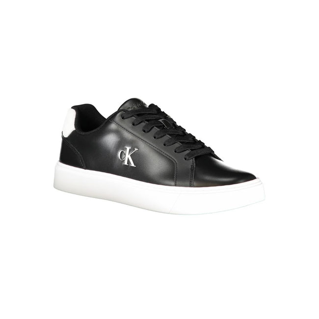 Calvin Klein Baskets cuir noir, détails contrastés, logo premium - Calvin Klein | Hollys Men