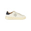 Blauer Baskets Cuir Blanc, Accents Bleus, Semelle Contrastée