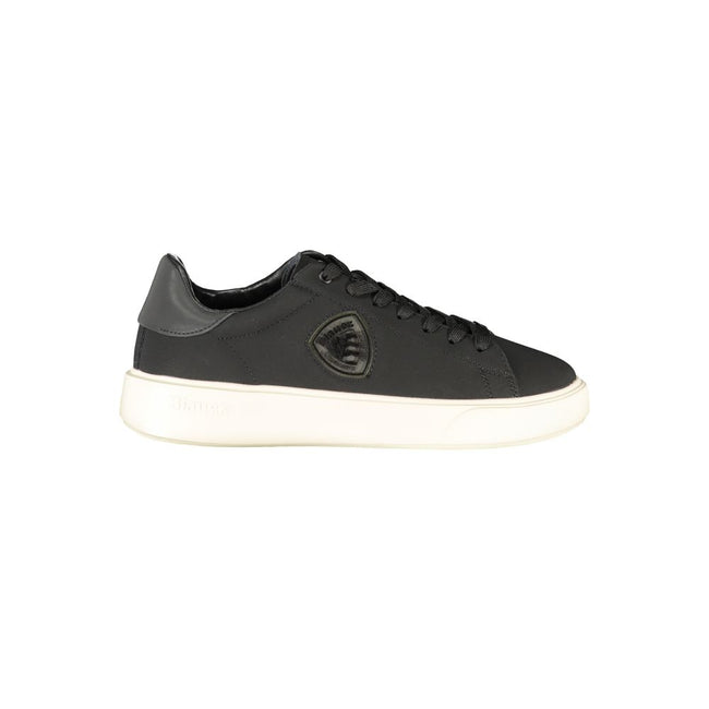Blauer Baskets Cuir Noir, Détails Contrastés, Semelle Sport - Blauer | Hollys Men