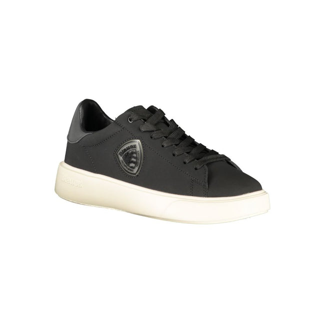 Blauer Baskets Cuir Noir, Détails Contrastés, Semelle Sport - Blauer | Hollys Men