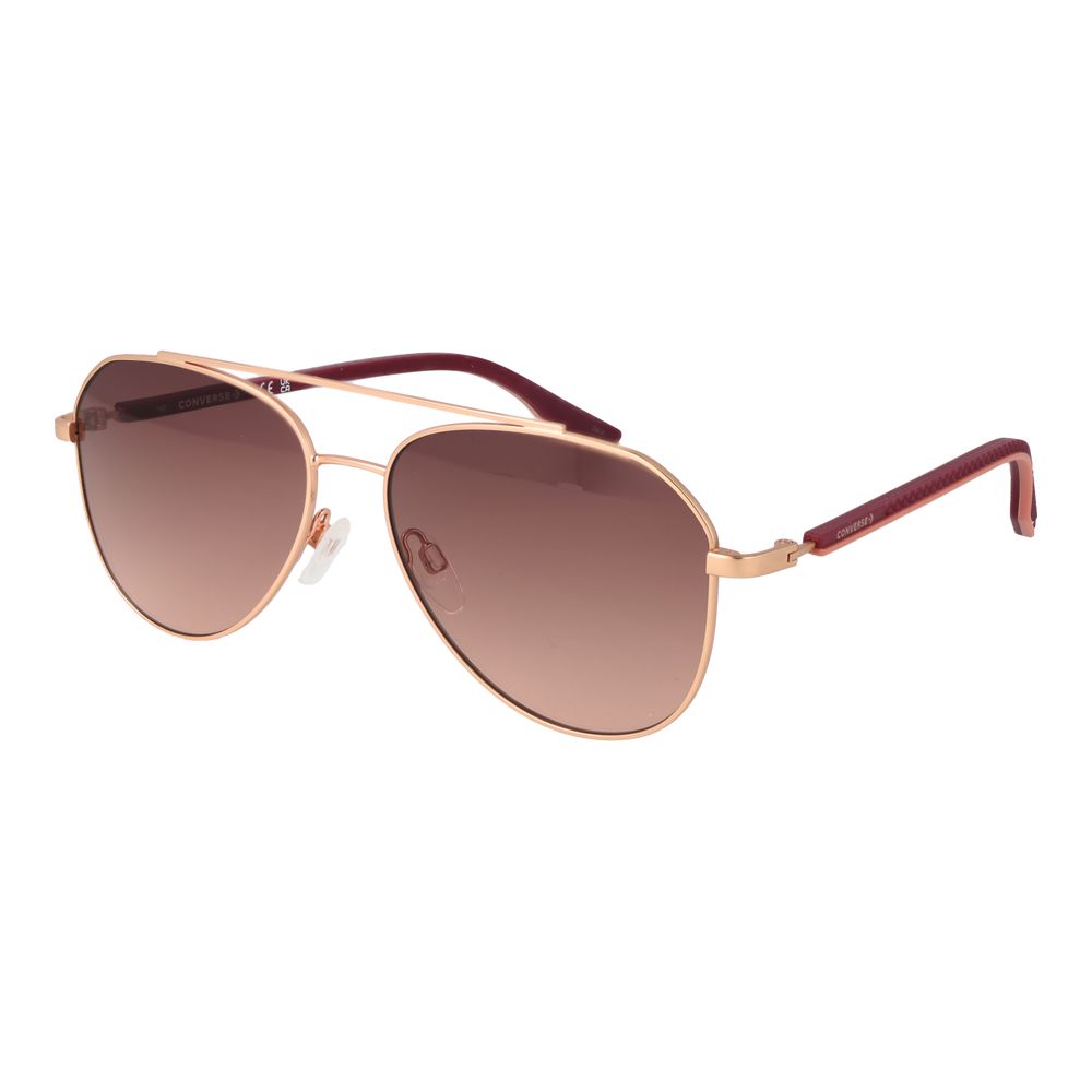 Converse Lunettes Aviateur Rose Gold, Monture Caoutchouc Premium