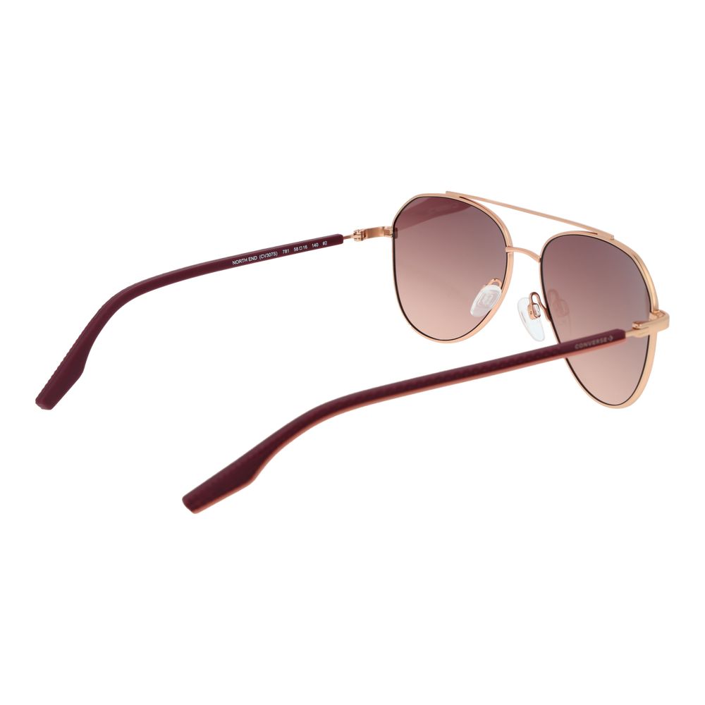 Converse Lunettes Aviateur Rose Gold, Monture Caoutchouc Premium