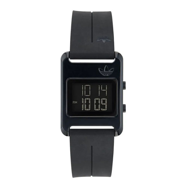 Adidas Montre Digitale Noire, Boîtier Acier, Bracelet Silicone - Adidas | Hollys Men