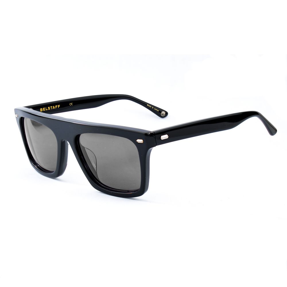 Belstaff Lunette Randford II, Acétate Noir, Style Aviateur