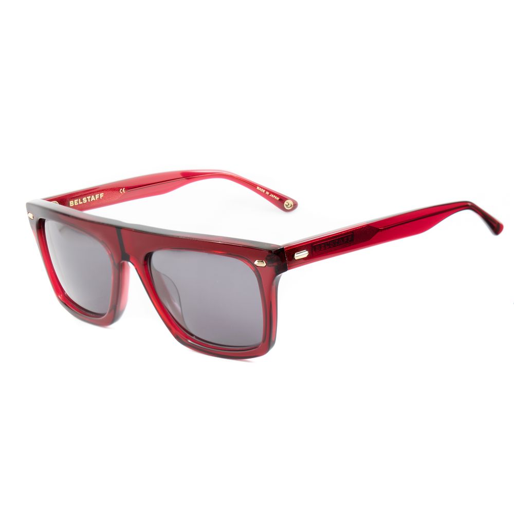 Belstaff Lunette Randford II, Acétate Rouge, Style Vintage