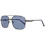 Guess Lunettes de Soleil Métal Noir, Verres Gris, Protection UV