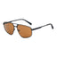 Guess Lunettes Métal Noir, Verres Bruns, Style Masculin Premium