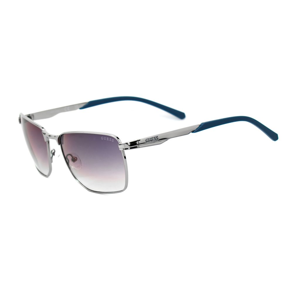 Guess Lunettes Métal Gris, Verres Dégradés, 60mm Premium