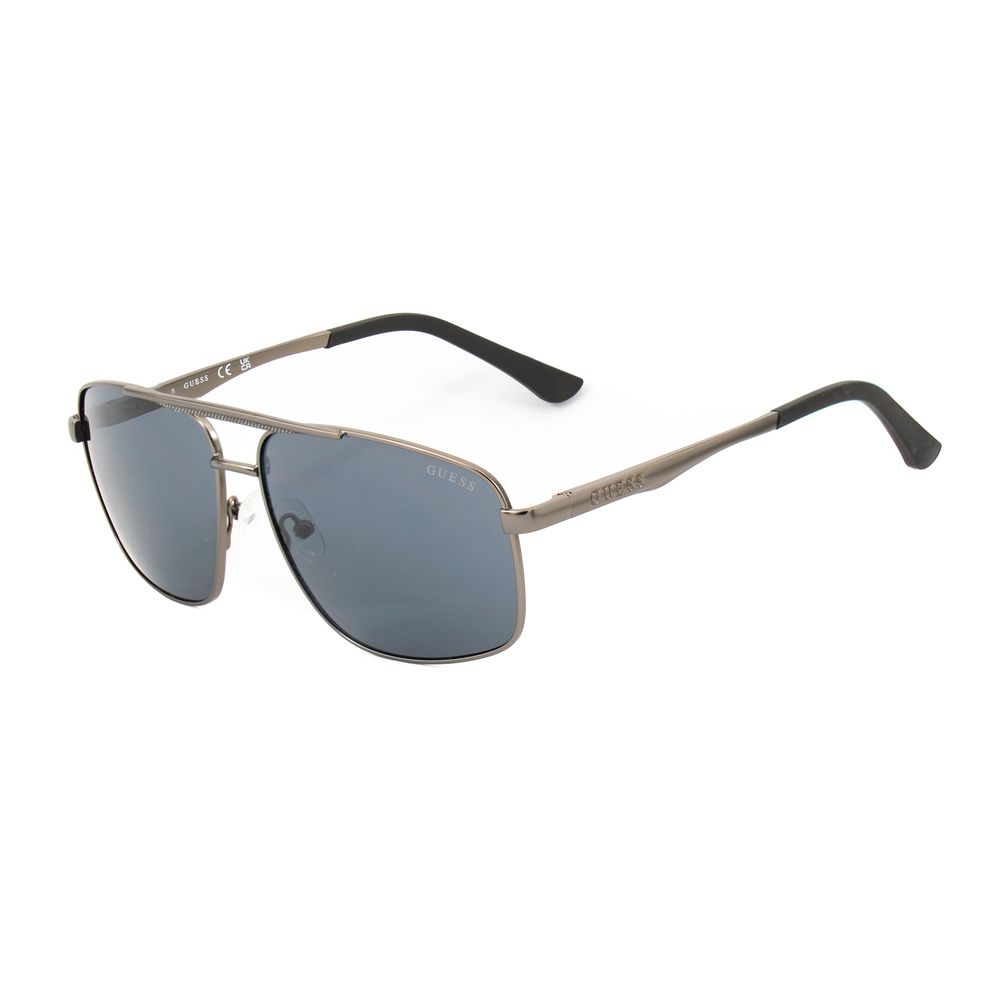 Guess Lunette Métal Gris, Protection UV, Style Classique
