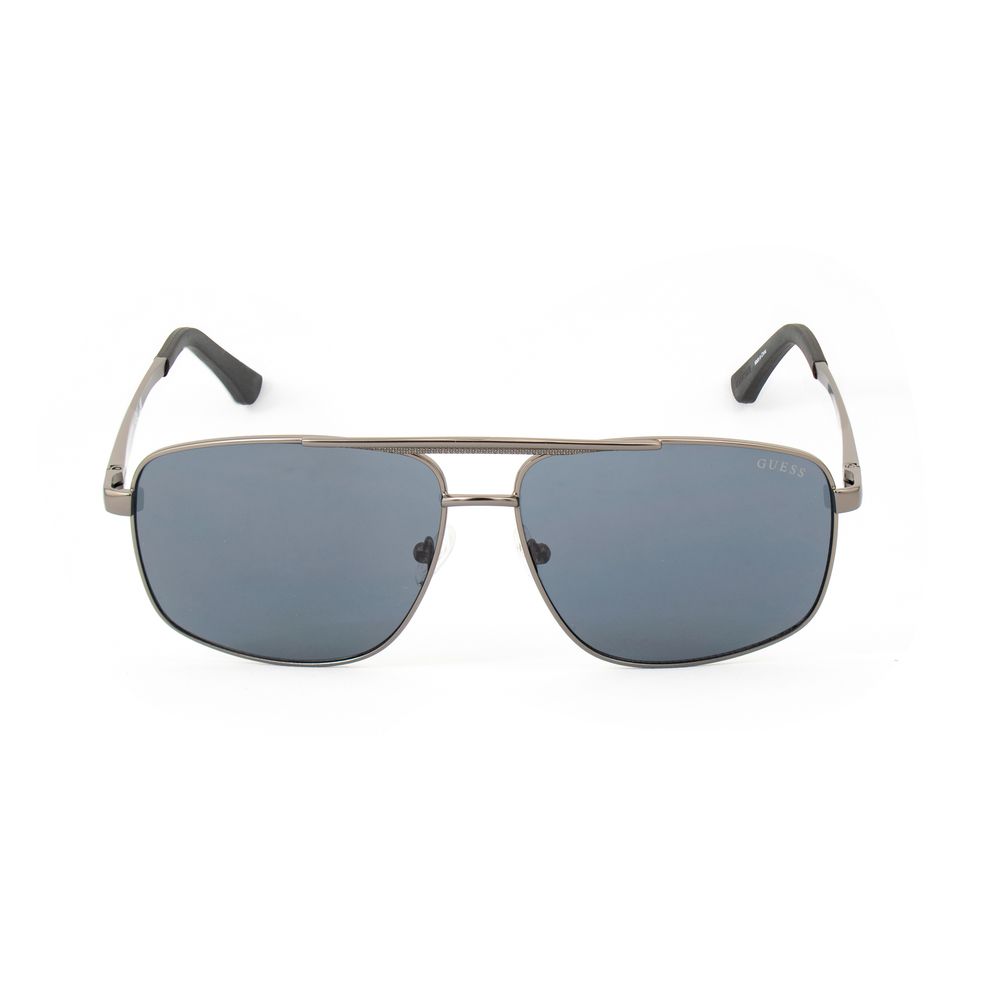 Guess Lunette Métal Gris, Protection UV, Style Classique