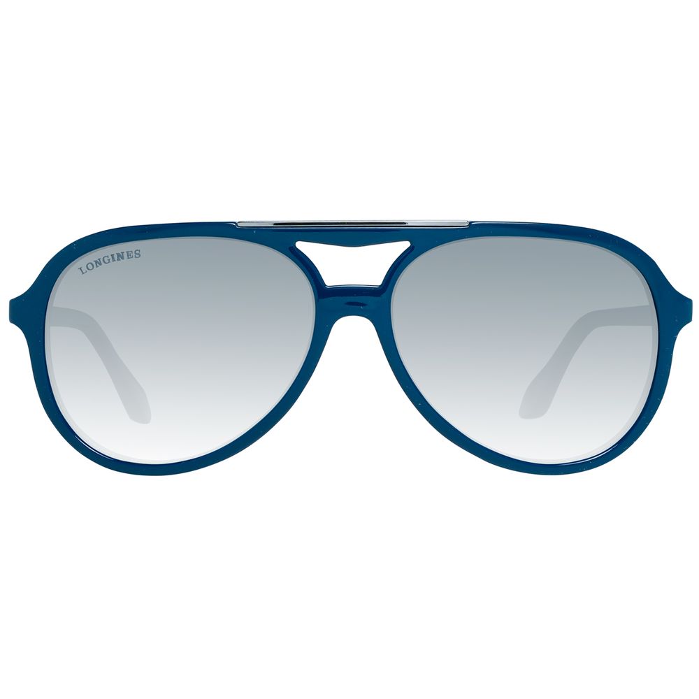 Longines Lunette Plastique Bleue, Protection UV 100%, Homme