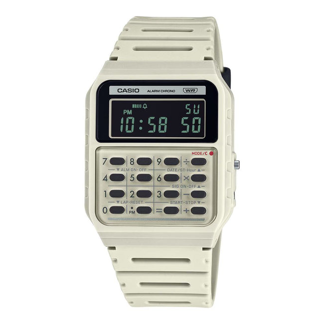 Casio Montre Digitale Beige, Résine, Étanche 30m - Casio | Hollys Men