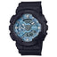 Casio G-Shock Montre Sport, Résine Noire, Cadran Bleu Digital