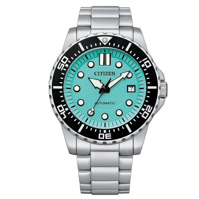 Citizen Montre Sport Automatique Grise, Cadran Vert, Étanche 10ATM - Citizen | Hollys Men