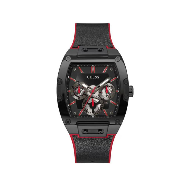 Guess Montre Sport Noire, Cadran 43mm, Bracelet Silicone - Guess | Hollys Men