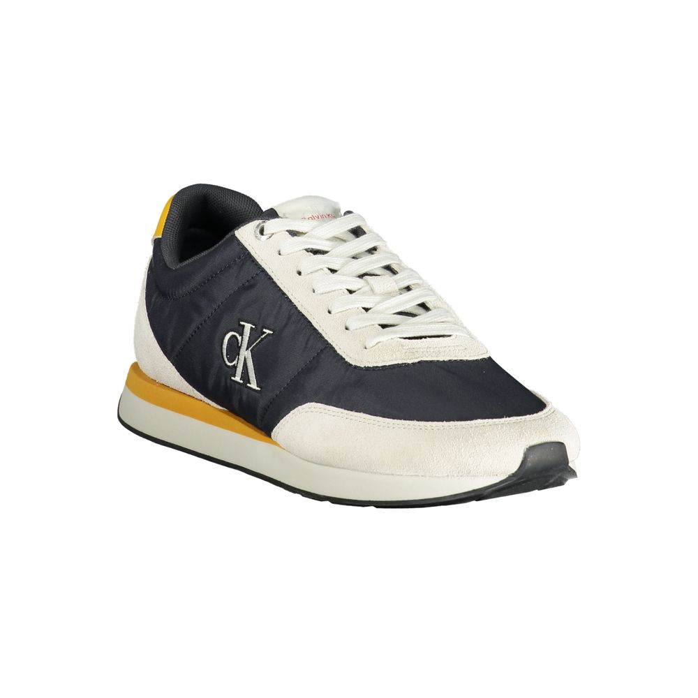 Calvin Klein Baskets Bleues, Polyester Recyclé, Détails Contrastés