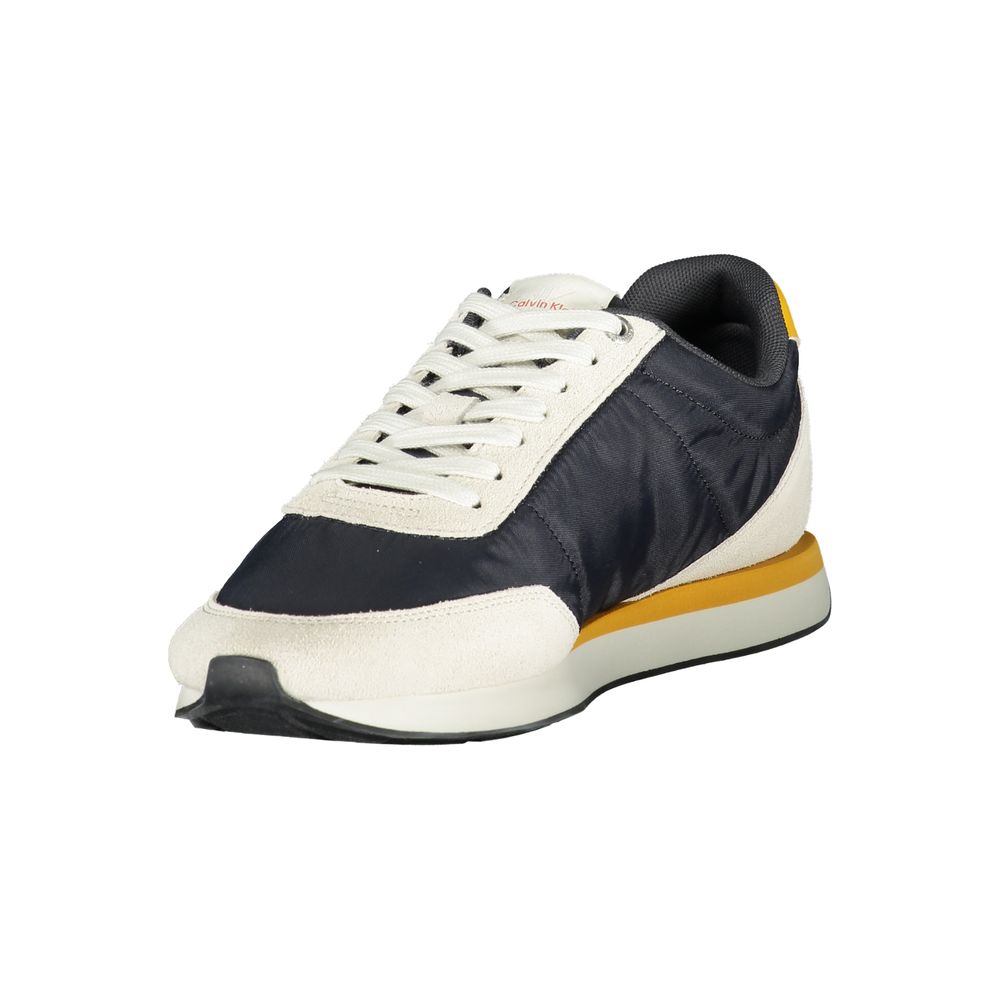 Calvin Klein Baskets Bleues, Polyester Recyclé, Détails Contrastés