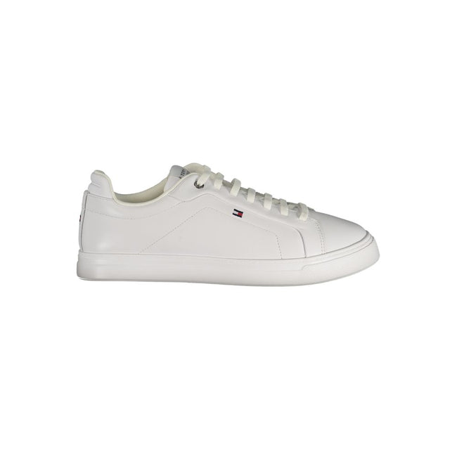 Tommy Hilfiger Baskets Cuir Blanc, Logo Emblématique, Confort Premium - Tommy Hilfiger | Hollys Men