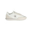 Calvin Klein Baskets Blanches Polyester, Détails Gris, Semelle Amovible