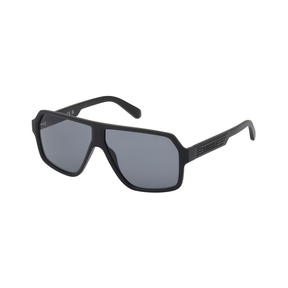 Guess Lunettes Soleil Homme, Monture Résine Noire, Protection UV