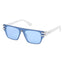 Guess Lunettes de Soleil Blanches, Résine, Protection UV 100%