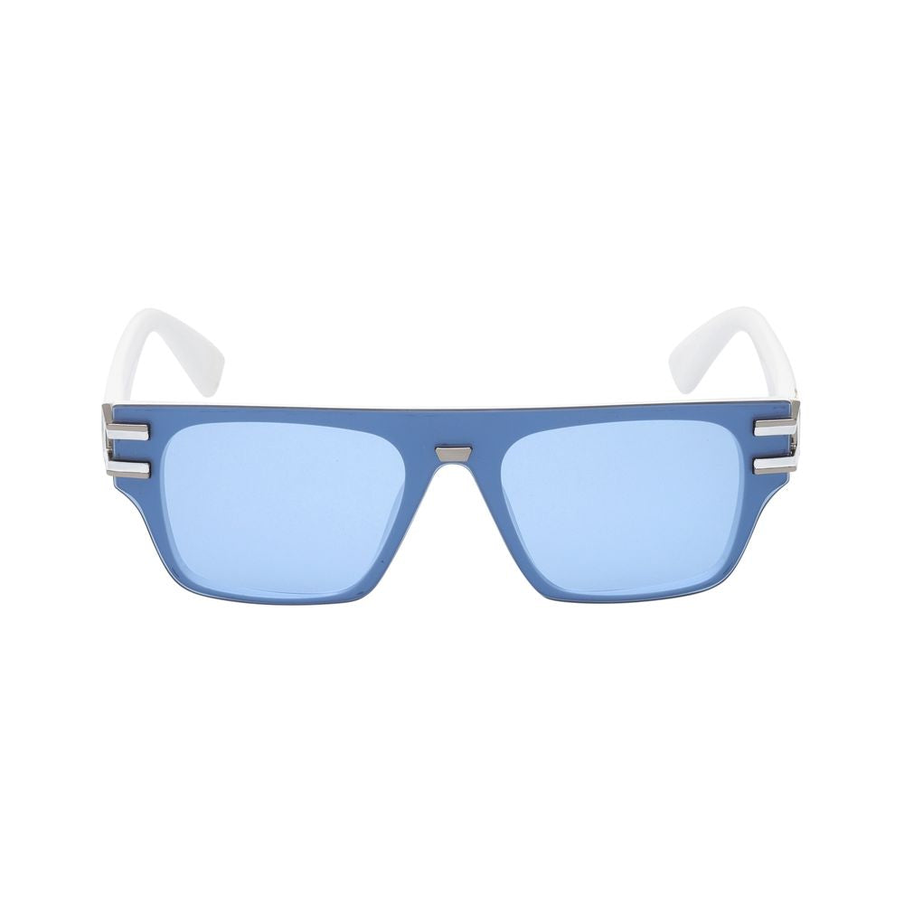 Guess Lunettes de Soleil Blanches, Résine, Protection UV 100%