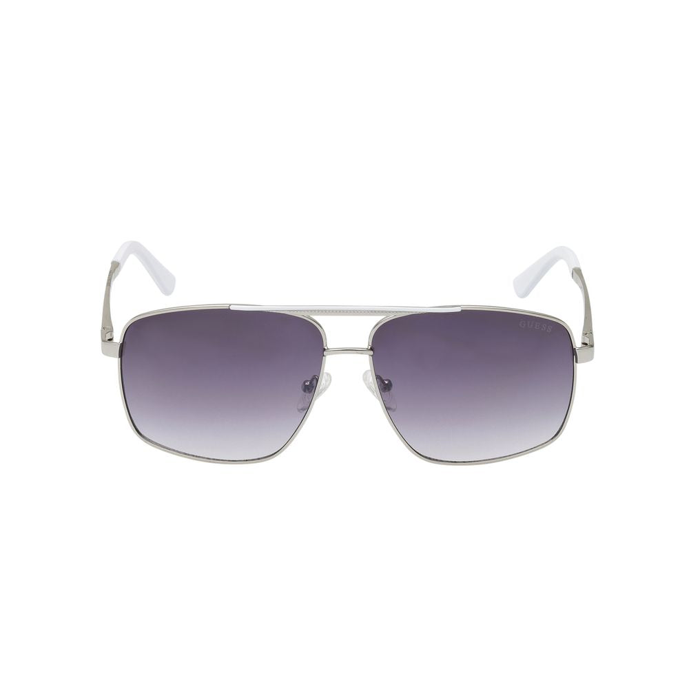 Guess Lunettes Métal Gris, Protection UV 100%, Style Moderne