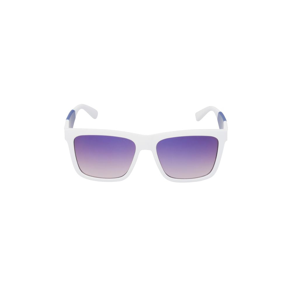 Guess Lunettes de Soleil Blanches, Résine Premium, Protection UV