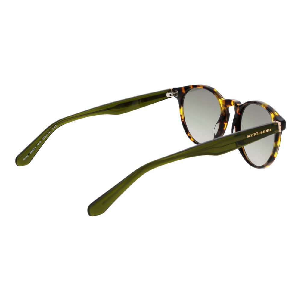 Scotch & Soda Lunette Acétate Marron, Forme Ronde, Protection UV