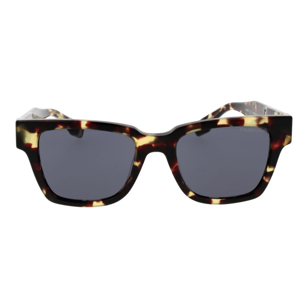 Trussardi Lunette Acétate, Monture Marron, Carrée