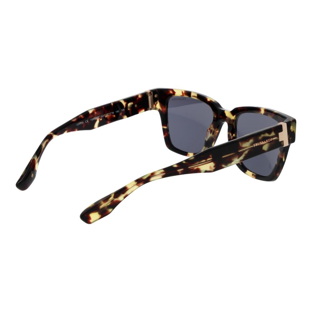 Trussardi Lunette Acétate, Monture Marron, Carrée