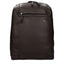 Piquadro Sac à dos cuir marron, compartiment PC, effet vintage