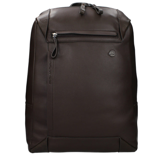 Piquadro Sac à dos cuir marron, compartiment PC, effet vintage - Piquadro | Hollys Men