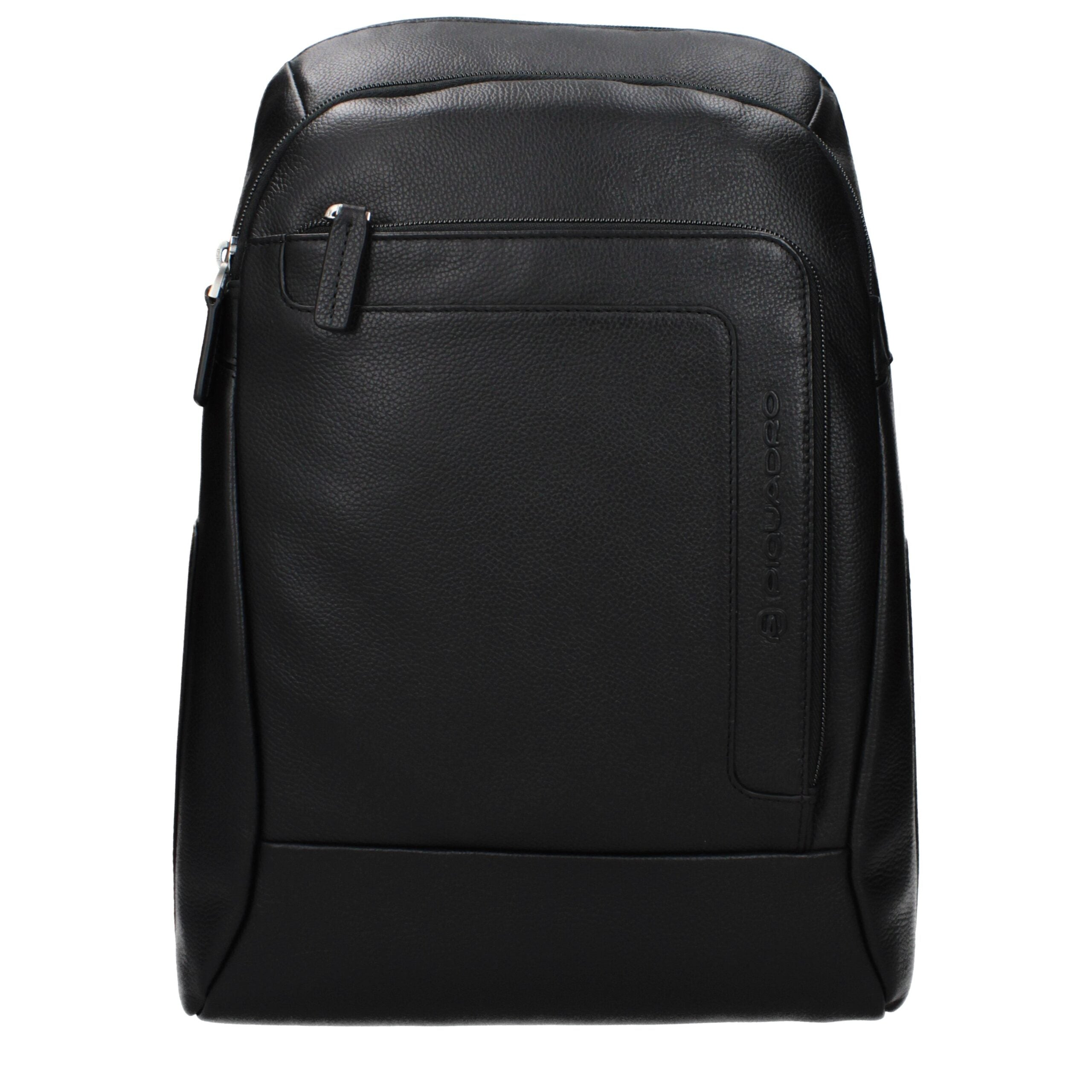 Piquadro Sac à dos cuir noir vintage, compartiment PC/iPad