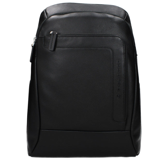 Piquadro Sac à dos cuir noir vintage, compartiment PC/iPad - Piquadro | Hollys Men