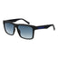 Timberland Lunette Acier Inoxydable, Monture Noire, Verres Bleus